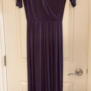 Michael Stars Deep Purple Long Sleeve Dress